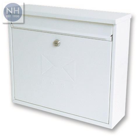 Sterling MB02 Post Box Square White - STEMB02 