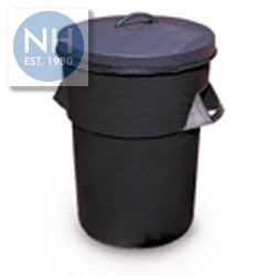 Black Tuffbin with Lid 94L - TANTUF 