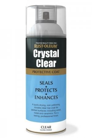 Rustoleum Crystal Clear Gloss Spray 400ml - TORCRYSTALGLOSS 
