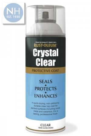 Rustoleum Crystal Clear Semi-Gloss Spray 400ml - TORCRYSTALSEMIGL 