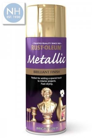 Rustoleum Metallic Bright Gold Spray 400ml - TORMETBRGOLD 
