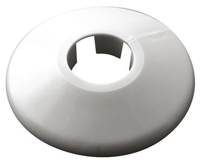 15mm White Pipe Collar - PC15W-EACH
