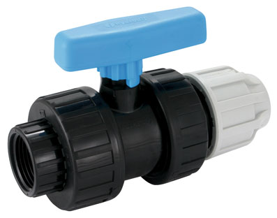 25mm x 3/4" Fi BSPT Polyethylene Trasition Compression Valves - PE-140025CX