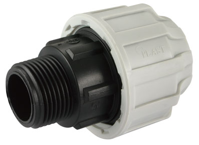 AIR-PRO 110mm x 4" Polyethylene Pipe Mi Adaptor - PE-704.110 