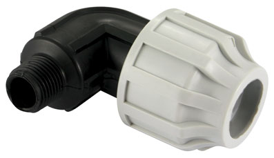 AIR-PRO 40mm x 1.1/4" Polyethylene Pipe 90 Degree Mi Offtake BSPT Elbow - PE-707.040 