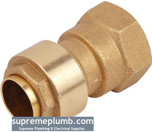 Brass Plumbfit Fi Straight 15mm x 1/2" - PF13C4 - DISCONTINUED