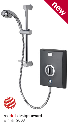 Aqualisa Quartz Electric Shower 10.5kw Graphite/Chrome