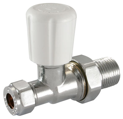 15mm Standard Straight Radiator Valve - RV-15S