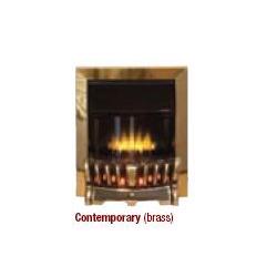 Robinson Willey Supereco Contemporary Electric Fire - Brass