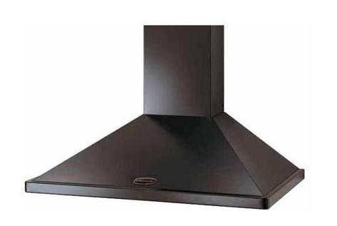 Rangemaster Chimney Hood - Black Brass No Rail 90cm