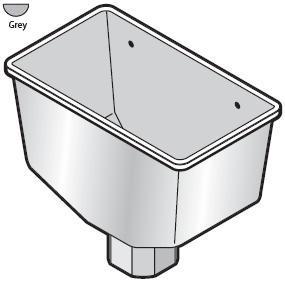 Universal Grey Rainwater Hopper - RHS1-GR