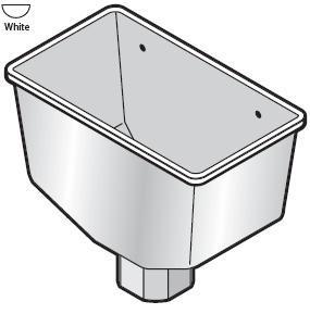 Universal White Rainwater Hopper - RHS1-WH