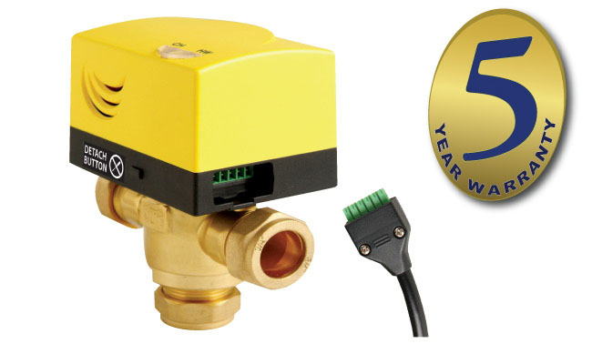 EPH Controls Detachable 3 Port 28mm Motorised Valve - B328P