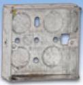 1 Gang 25mm Steel Galvanised Box - SG125