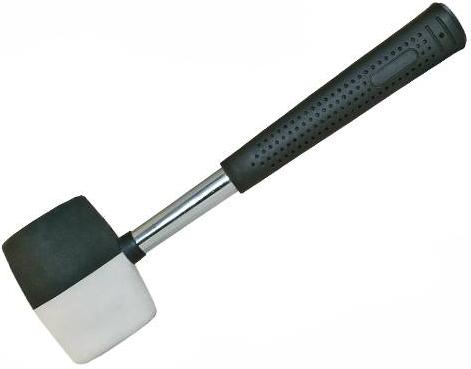 Silverline - 24OZ BLACK & WHITE RUBBER MALLET - 675287