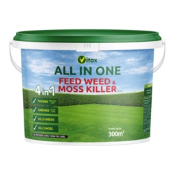 Vitax All In One Feed Weed & Moss Killer Tub - 300sqm - STX-100135 