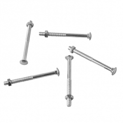 SupaFix Carriage Bolt Pack 15 - Zinc Plated - M8 x 100 - STX-100523 