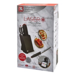 Amefa Laser Knife Block Set - 6 Piece - STX-100544 