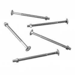 SupaFix Carriage Bolt Pack 5 - Zinc Plated - M12 x 200 - STX-100648 