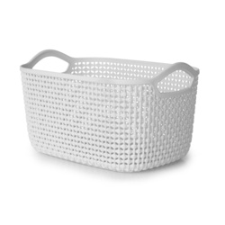 Blue Canyon Medium Storage Basket - Light Grey - STX-101161 