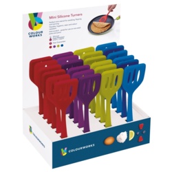 Colourworks Mini Silicone Turner - Assorted Colours Available - STX-101262 