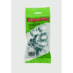 SupaFix Hose Clip - 20-25mm - Pack 10 - Zinc Plated - STX-101277 