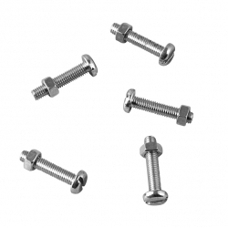 SupaFix Countersunk Machine Screw Pack 100 - M4 x 25mm - Zinc Plated - STX-101391 