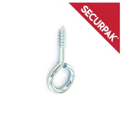Securpak Zinc Plated Screw Eye - 5mmx12 Pack 12 - STX-101443 