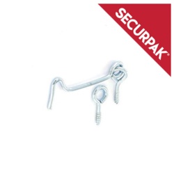 Securpak Zinc Plated Gate Hook & Eye - 75mm Pack 4 - STX-101444 