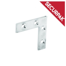 Securpak Zinc Plated Corner Plate - 50mm Pack 4 - STX-101475 