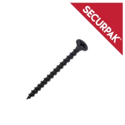 Securpak Drywall Screws Black - 3.5x65 Pack 20 - STX-101569 