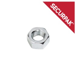Securpak Zinc Plated Hexagon Nuts - M5 Pack 60 - STX-101613 