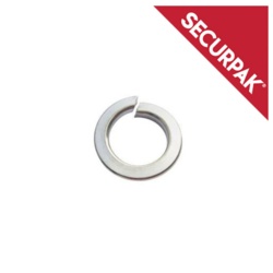 Securpak Zinc Plated Spring Washers - M8 Pack 20 - STX-101646 