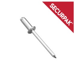 Securpak Domehead Aluminium & Steel Rivets - 4.0x14 Pack 12 - STX-101665 