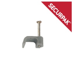 Securpak T & E Grey Cable Clips - 1.0mm Pack 20 - STX-101667 