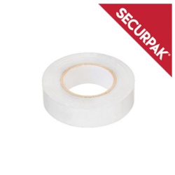 Securpak 5m PVC Tape - White - STX-101692 