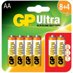 GP Ultra Alkaline Batteries Card Of 12 - AA - STX-101717 