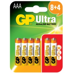GP Ultra Alkaline Batteries Card Of 12 - AAA - STX-101719 