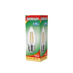 Eveready LED Filament Candle 470LM E27 ES - 4W 27000K - STX-101785 