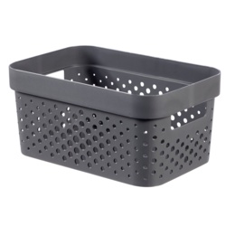 Curver Recycled Infinity Dots Box - 4.5L Dark Grey - STX-101880 