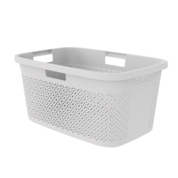 Curver Terazzo Laundry Basket - 47L Grey - STX-101904 