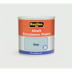 Rustins Matt Emulsion 250ml - Grey - STX-102133 