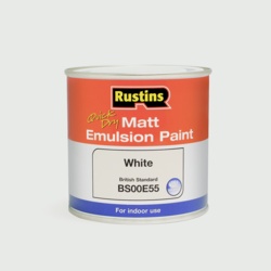 Rustins Matt Emulsion 500ml - White - STX-102138 