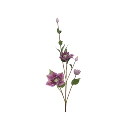 Kaemingk PES Clematis Branch - Lilac - STX-102163 