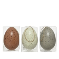Kaemingk Foam Egg With Speckles - 9 x 12cm Assorted - STX-102198 