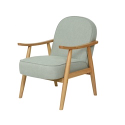 Kaemingk PES Linen Lounge Chair - Grey Green - STX-102209 