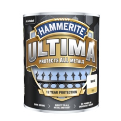 Hammerite Ultima Smooth Metal Paint - 750ml White - STX-102337 