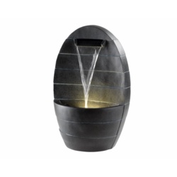Kaemingk LED Poly Oval Fountain - Dark Grey - STX-102366 