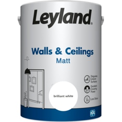 Leyland Walls & Ceilings Matt 5L - Brilliant White - STX-102790 
