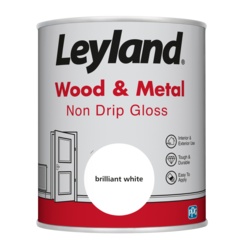 Leyland Wood & Metal Non Drip Gloss 750ml - Brilliant White - STX-102924 